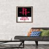 Trends International NBA Houston Rockets - Logo 21 Wall Poster, 14.725" x 22.375", Bronze Framed Version view 2