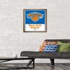 Trends International NBA New York Knicks - Logo 21 Wall Poster, 14.725" x 22.375", Bronze Framed Version view 2