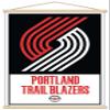Trends International NBA Portland Trail Blazers - Logo 21 Wall Poster, 22.375" x 34", Premium Print and Beechwood Hanger Bundle view 1