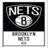 Trends International NBA Brooklyn Nets - Logo 21 Wall Poster, 22.375" x 34", White Framed Version view 1
