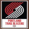 Trends International NBA Portland Trail Blazers - Logo 21 Wall Poster, 22.375" x 34", Mahogany Framed Version view 1