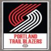 Trends International NBA Portland Trail Blazers - Logo 21 Wall Poster, 22.375" x 34", Barnwood Framed Version view 1