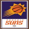 Trends International NBA Phoenix Suns - Logo 21 Wall Poster, 22.375" x 34", Mahogany Framed Version view 1
