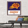 Trends International NBA Phoenix Suns - Logo 21 Wall Poster, 22.375" x 34", Mahogany Framed Version view 2