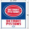 Trends International NBA Detroit Pistons - Logo 21 Wall Poster, 22.375" x 34", Poster & Clip Bundle view 3