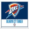 Trends International NBA Oklahoma City Thunder - Logo 21 Wall Poster, 14.725" x 22.375", White Framed Version view 1