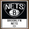 Trends International NBA Brooklyn Nets - Logo 21 Wall Poster, 14.725" x 22.375", Bronze Framed Version view 1