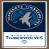 Trends International NBA Minnesota Timberwolves - Logo 21 Wall Poster, 14.725" x 22.375", Bronze Framed Version view 1