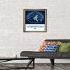 Trends International NBA Minnesota Timberwolves - Logo 21 Wall Poster, 14.725" x 22.375", Bronze Framed Version view 2