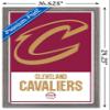 Trends International NBA Cleveland Cavaliers - Logo 21 Wall Poster, 14.725" x 22.375", Barnwood Framed Version view 3