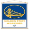 Trends International NBA Golden State Warriors - Logo 21 Wall Poster, 22.375" x 34", Premium Print and Beechwood Hanger Bundle view 1