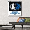 Trends International NBA Dallas Mavericks - Logo 21 Wall Poster, 22.375" x 34", Poster & Clip Bundle view 2