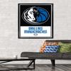 Trends International NBA Dallas Mavericks - Logo 21 Wall Poster, 22.375" x 34", Black Framed Version view 2