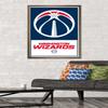Trends International NBA Washington Wizards - Logo 21 Wall Poster, 22.375" x 34", Bronze Framed Version view 2