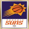 Trends International NBA Phoenix Suns - Logo 21 Wall Poster, 22.375" x 34", Gold Framed Version view 1