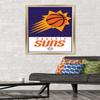 Trends International NBA Phoenix Suns - Logo 21 Wall Poster, 22.375" x 34", Gold Framed Version view 2