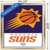 Trends International NBA Phoenix Suns - Logo 21 Wall Poster, 22.375" x 34", Gold Framed Version view 3