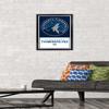 Trends International NBA Minnesota Timberwolves - Logo 21 Wall Poster, 14.725" x 22.375", Black Framed Version view 2