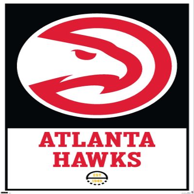 Trends International NBA Atlanta Hawks - Logo 21 Wall Poster, 22.375" x 34", Premium Unframed Version