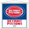 Trends International NBA Detroit Pistons - Logo 21 Wall Poster, 22.375" x 34", Premium Print and Beechwood Hanger Bundle view 1