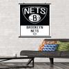 Trends International NBA Brooklyn Nets - Logo 21 Wall Poster, 22.375" x 34", Premium Poster & Clip Bundle view 2