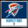Trends International NBA Oklahoma City Thunder - Logo 21 Wall Poster, 14.725" x 22.375", Black Framed Version view 1