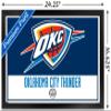 Trends International NBA Oklahoma City Thunder - Logo 21 Wall Poster, 14.725" x 22.375", Black Framed Version view 3