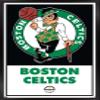 Trends International NBA Boston Celtics - Logo 21 Wall Poster, 22.375" x 34", Black Framed Version view 1