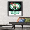 Trends International NBA Boston Celtics - Logo 21 Wall Poster, 22.375" x 34", Black Framed Version view 2