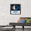 Trends International NBA Dallas Mavericks - Logo 21 Wall Poster, 14.725" x 22.375", Black Framed Version view 2