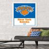 Trends International NBA New York Knicks - Logo 21 Wall Poster, 22.375" x 34", White Framed Version view 2