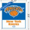 Trends International NBA New York Knicks - Logo 21 Wall Poster, 22.375" x 34", White Framed Version view 3
