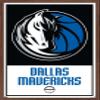 Trends International NBA Dallas Mavericks - Logo 21 Wall Poster, 14.725" x 22.375", Mahogany Framed Version view 1