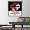 Trends International NBA Portland Trail Blazers - Logo 21 Wall Poster, 22.375" x 34", Premium Print and Black Hanger Bundle view 2