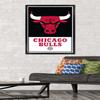 Trends International NBA Chicago Bulls - Logo 21 Wall Poster, 22.375" x 34", Black Framed Version view 2