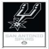 Trends International NBA San Antonio Spurs - Logo 21 Wall Poster, 14.725" x 22.375", White Framed Version view 1