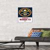Trends International NBA Denver Nuggets - Logo 21 Wall Poster, 14.725" x 22.375", Premium Poster & Mount Bundle view 2