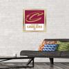 Trends International NBA Cleveland Cavaliers - Logo 21 Wall Poster, 14.725" x 22.375", Gold Framed Version view 2