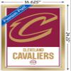 Trends International NBA Cleveland Cavaliers - Logo 21 Wall Poster, 14.725" x 22.375", Gold Framed Version view 3