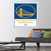 Trends International NBA Golden State Warriors - Logo 21 Wall Poster, 22.375" x 34", Premium Print and White Hanger Bundle view 2