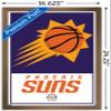 Trends International NBA Phoenix Suns - Logo 21 Wall Poster, 14.725" x 22.375", Bronze Framed Version view 3
