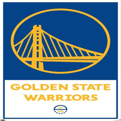 Trends International NBA Golden State Warriors - Logo 21 Wall Poster, 22.375" x 34", Unframed Version