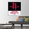 Trends International NBA Houston Rockets - Logo 21 Wall Poster, 22.375" x 34", Premium Print and White Hanger Bundle view 2
