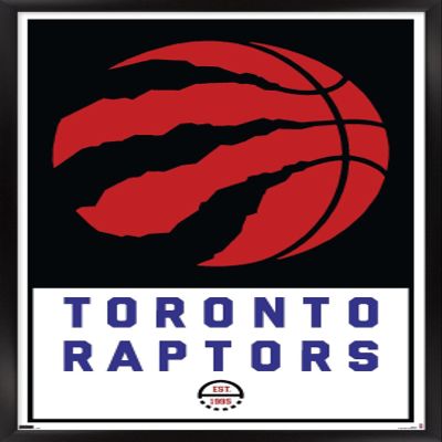 Trends International NBA Toronto Raptors - Logo 21 Wall Poster, 14.725" x 22.375", Black Framed Version
