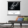 Trends International NBA San Antonio Spurs - Logo 21 Wall Poster, 22.375" x 34", Premium Print and Black Hanger Bundle view 2