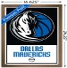 Trends International NBA Dallas Mavericks - Logo 21 Wall Poster, 14.725" x 22.375", Bronze Framed Version view 3
