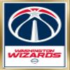 Trends International NBA Washington Wizards - Logo 21 Wall Poster, 22.375" x 34", Gold Framed Version view 1