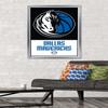 Trends International NBA Dallas Mavericks - Logo 21 Wall Poster, 22.375" x 34", Silver Framed Version view 2