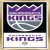 Trends International NBA Sacramento Kings - Logo 21 Wall Poster, 22.375" x 34", Gold Framed Version view 1