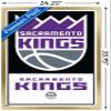Trends International NBA Sacramento Kings - Logo 21 Wall Poster, 22.375" x 34", Gold Framed Version view 3